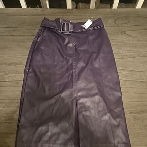 New York & Company Deep Purple Pencil Skirt